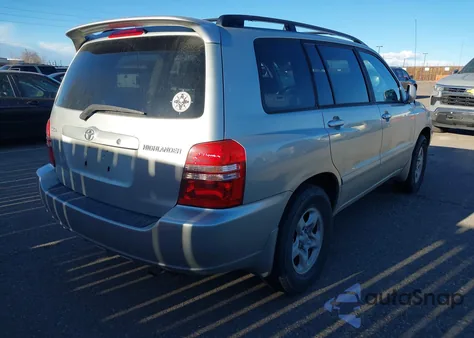 2003 Toyota Highlander from USA, damaged, VIN JTEGD21A830052787